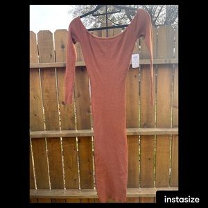 NWT Rust colored Windsor size small long sleeve form fitting dress
